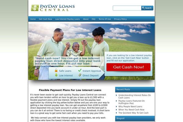 Payday theme site design template sample