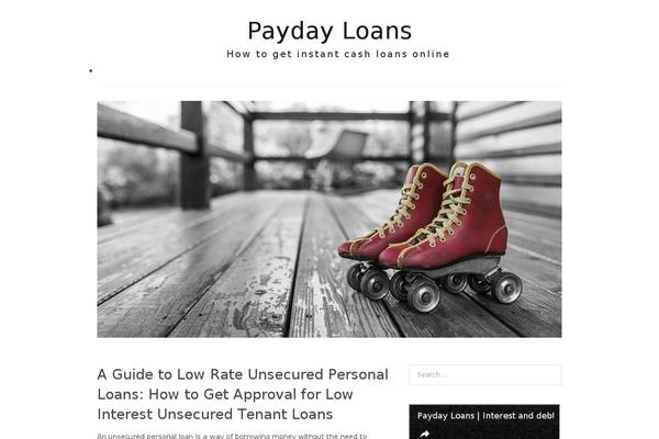 Lifestyle theme site design template sample