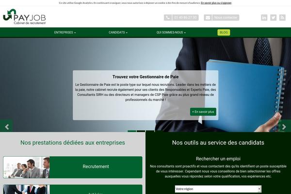 payjob.fr site used Linking-talents