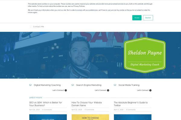 Site using MailChimp Top Bar plugin