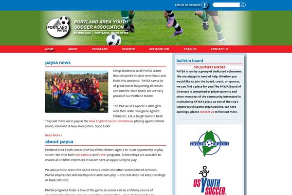 Twenty Twelve theme site design template sample
