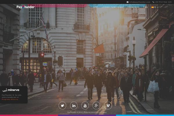 Parallax-one theme site design template sample