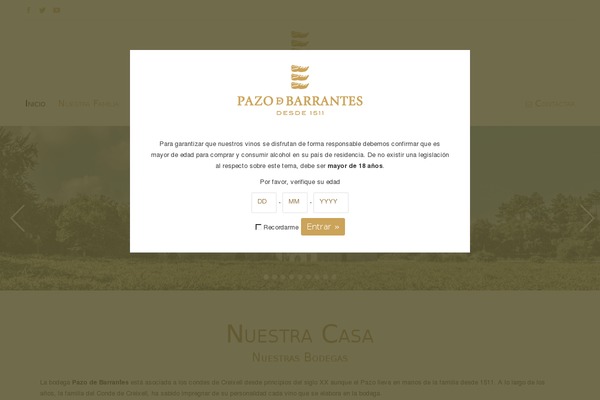 Site using Age Verify plugin