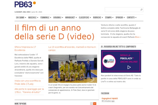 Reportage theme site design template sample