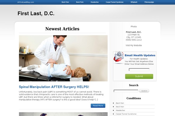 Silverblog theme site design template sample