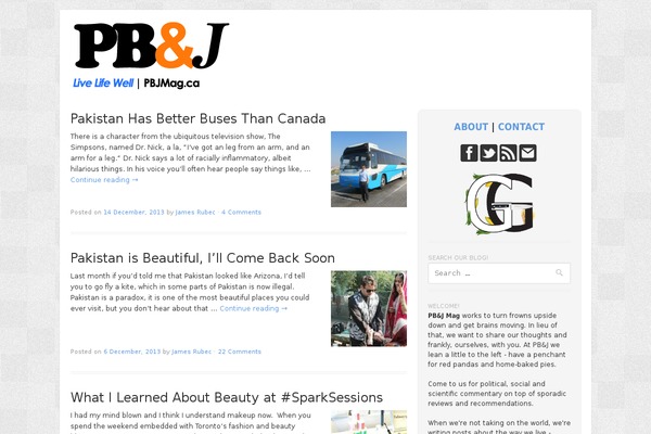 Tiga theme site design template sample