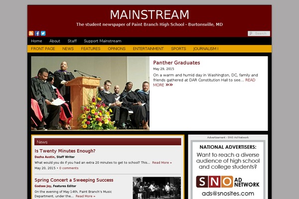 Sno Flex theme site design template sample