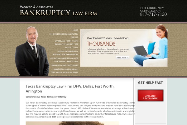 Bankruptcy theme site design template sample