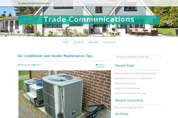 Twenty Seventeen theme site design template sample