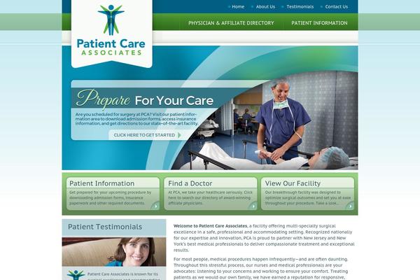 Pca theme site design template sample