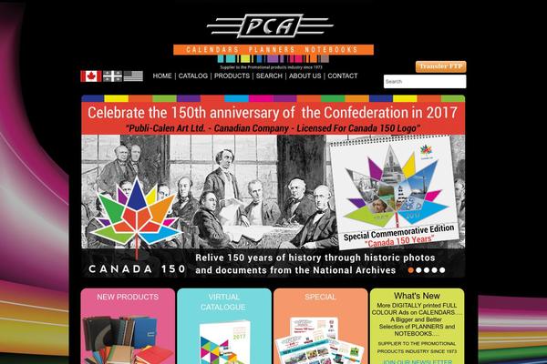 Pca theme site design template sample