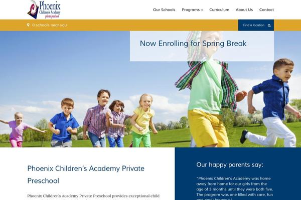 Pca theme site design template sample