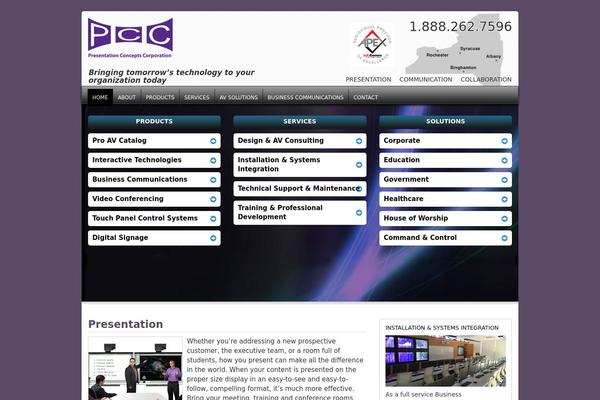 Pcc theme site design template sample