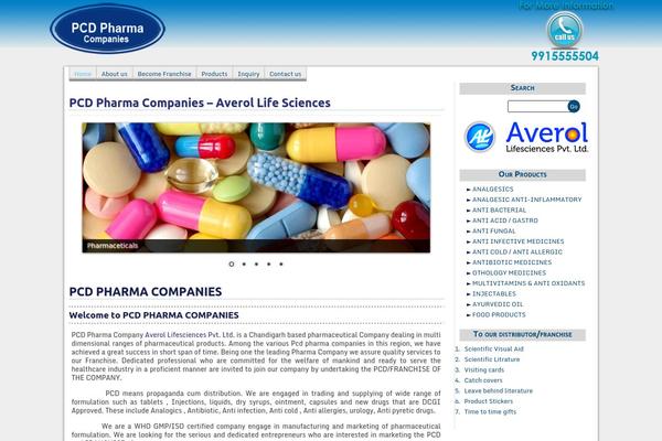pcdpharmacompanies.in site used Wp-boxes