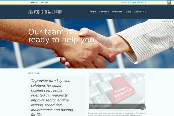 Progressio theme site design template sample