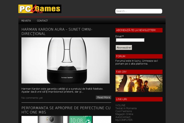 NewGamer theme site design template sample