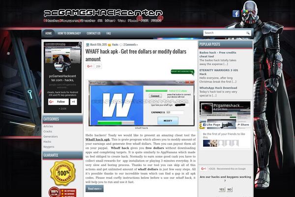 pcgameshackcenter.com site used Newgames