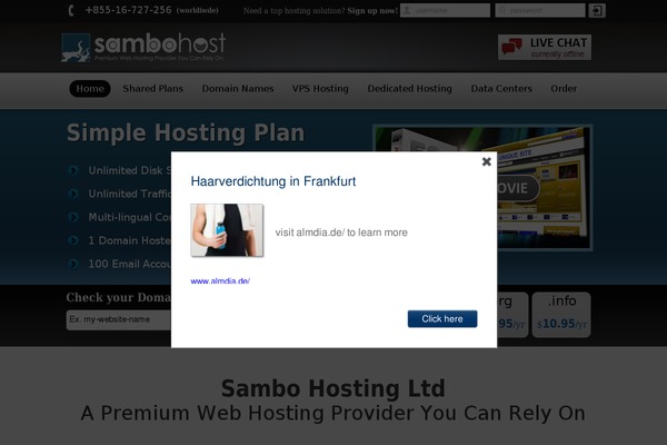 Site using jcwp scroll to top plugin