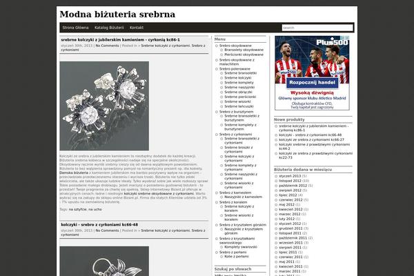 Blacknwhite theme site design template sample