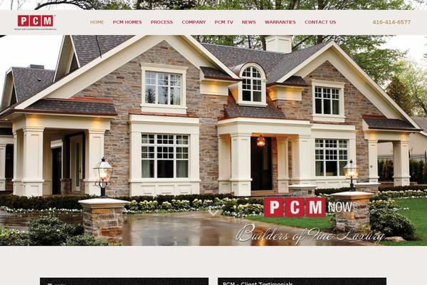Pcm theme site design template sample