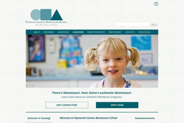 pcmontessori.org site used Twenty-plus-pro