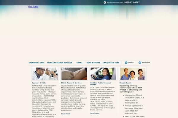 Pcm theme site design template sample