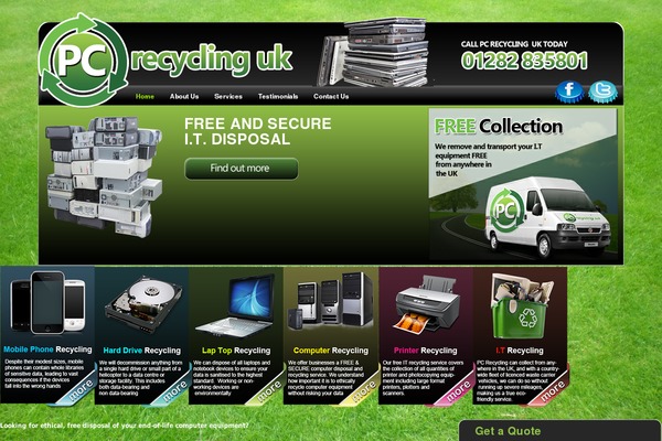 pcrecyclinguk.co.uk site used Pc
