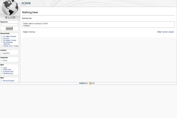 WikiWP theme site design template sample