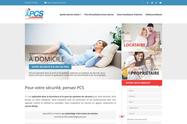 Pcs theme site design template sample