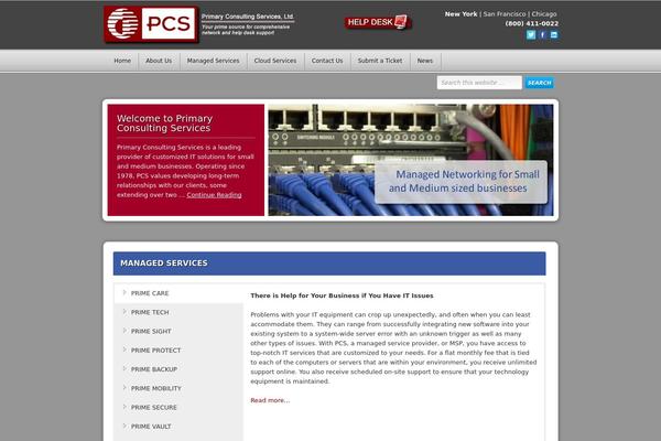 Enterprise theme site design template sample