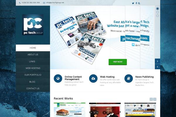 Vertikal theme site design template sample