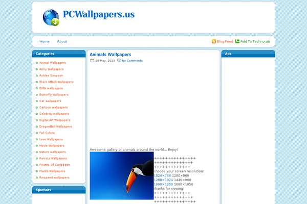 Tigopedia Reloaded theme site design template sample
