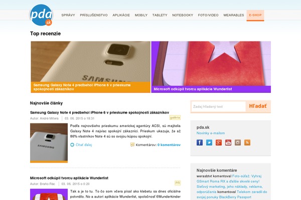 Pda theme site design template sample