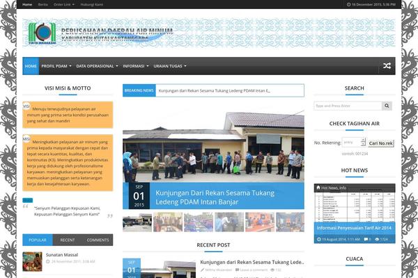 Adams theme site design template sample