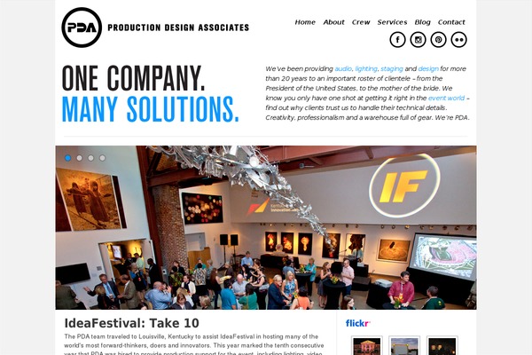 Pda theme site design template sample