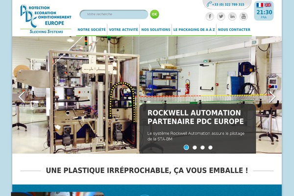 pdceurope.com site used Flatpack