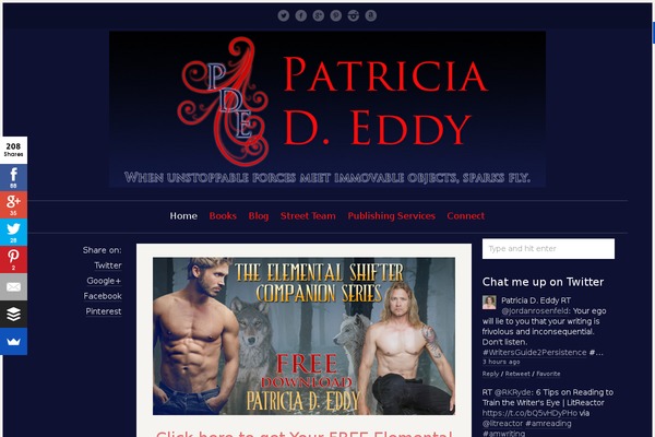 Literary theme site design template sample