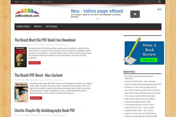 Jarida theme site design template sample