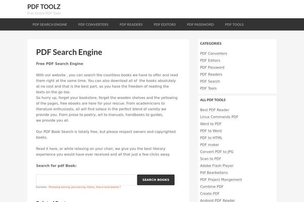 pdf theme websites examples