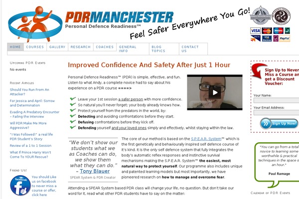 Site using WP-Testimonials plugin