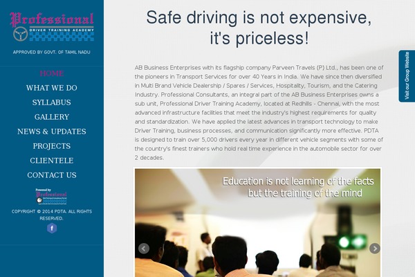 Flat theme site design template sample