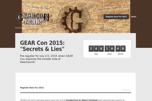 pdxgearcon.com site used Rocketick