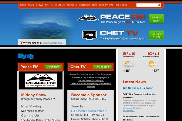 Site using Chopslider plugin
