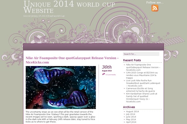 A little touch of purple theme site design template sample