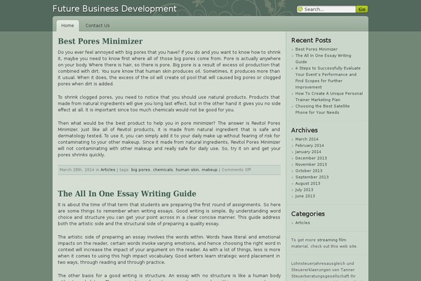 Devart theme site design template sample