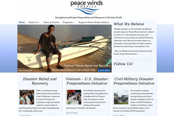 NonProfit theme site design template sample