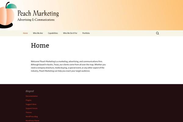 Twenty Thirteen theme site design template sample