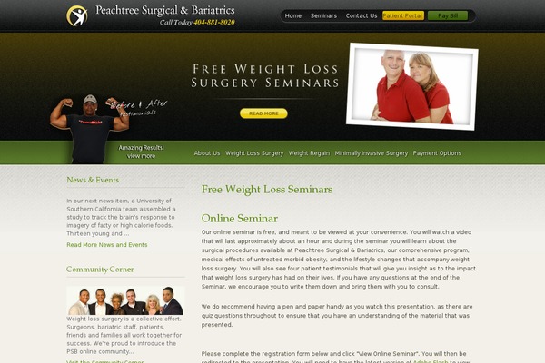 peachtreebariatricsseminars.com site used Peachtree2013