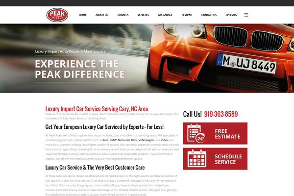 PeakAuto theme websites examples
