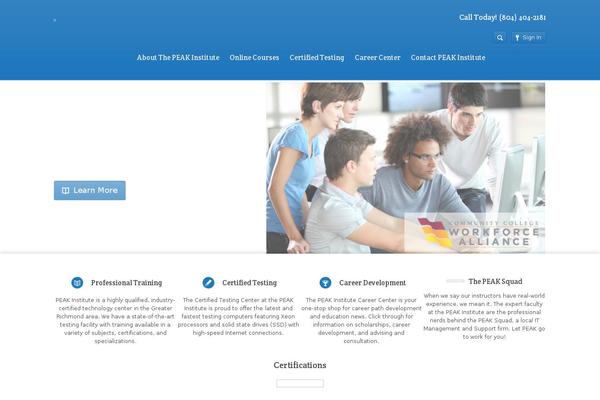 Academy theme site design template sample